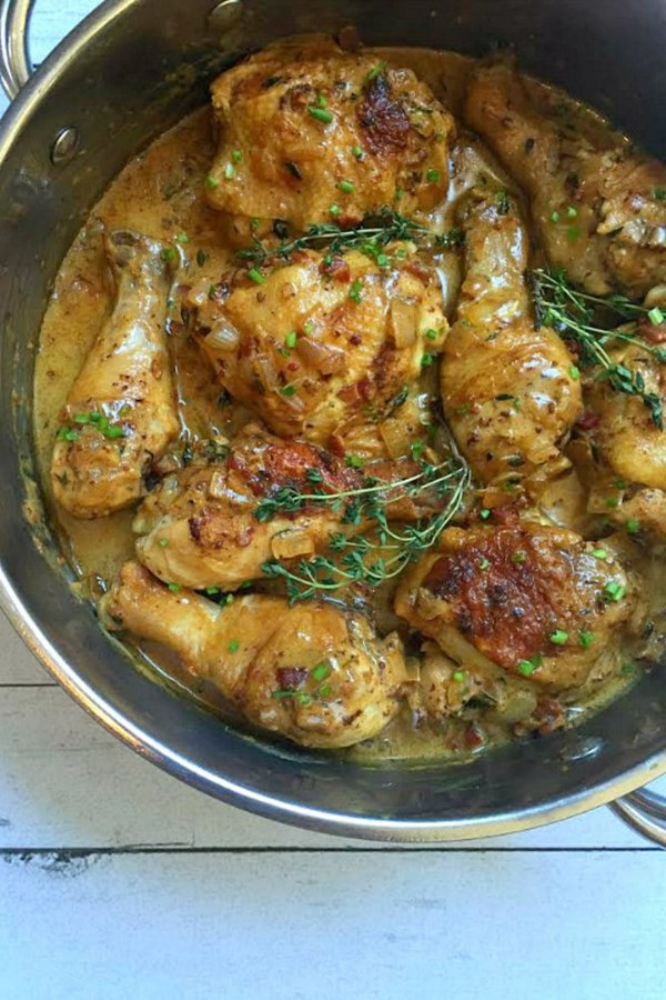 Chicken with mustard