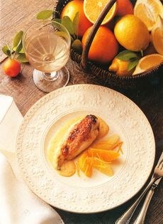 Chicken with orange and lemon