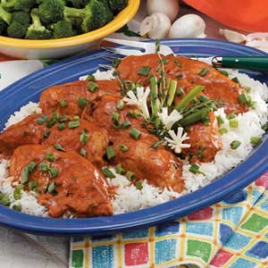 Chicken with paprika cream 