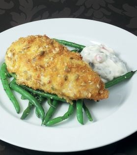 Chicken with Parmesan crumb