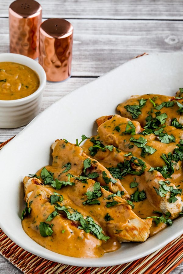 Chicken with peanut sauce