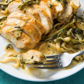 Chicken with rajas