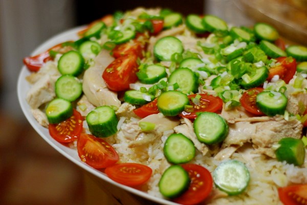 Chicken with rice, Hainan style