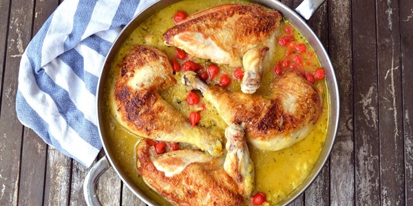 Chicken with rice, sherry and sweety drop peppers