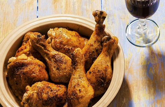 Chicken with romesco sauce