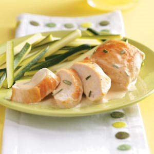 Chicken with rosemary butter sauce 