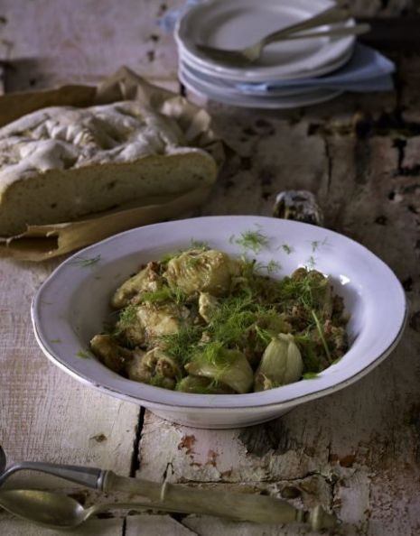 Chicken with salsiccia and fennel