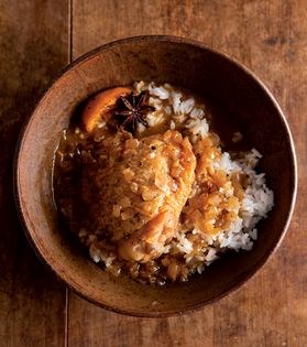 Chicken with tangerines & star anise