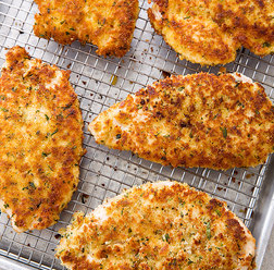 Chicken with tarragon bread crumbs