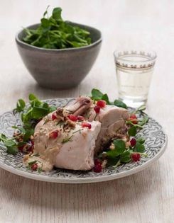 Chicken with Turkish walnut sauce