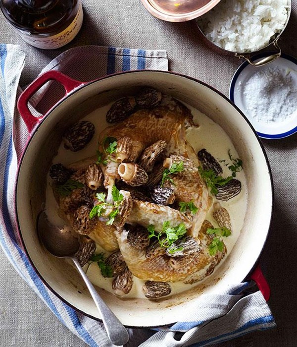 Chicken with vin jaune from the Jura