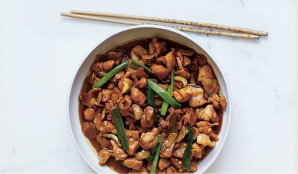 Chicken with young ginger (Nen jiang chao zi ji)