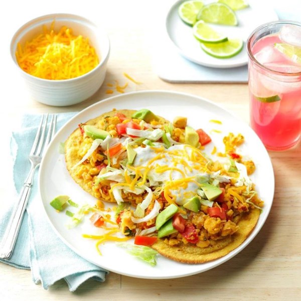 Chickpea & chipotle tostadas