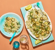 Chickpea & courgette pilaf