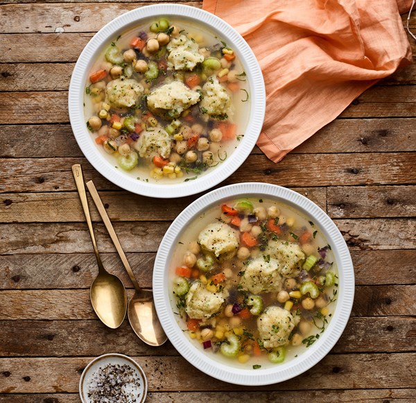Chickpea & dumpling stew 
