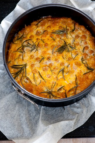 Chickpea & rosemary baked frittata