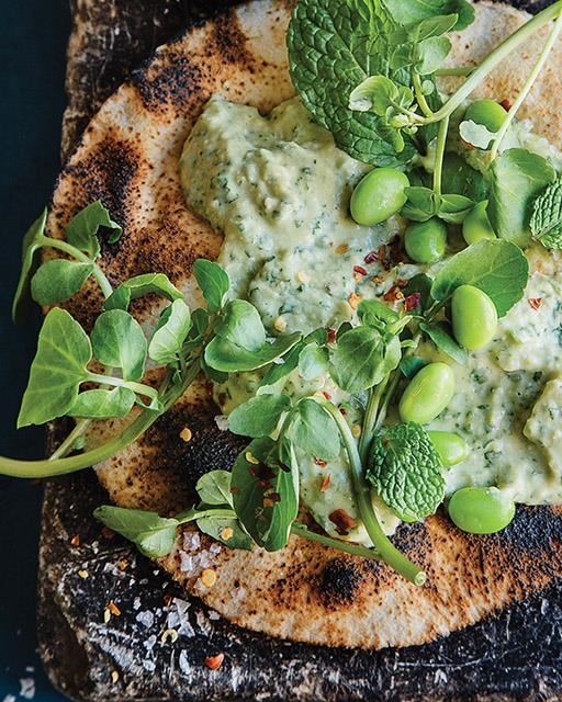 Chickpea & watercress hummus