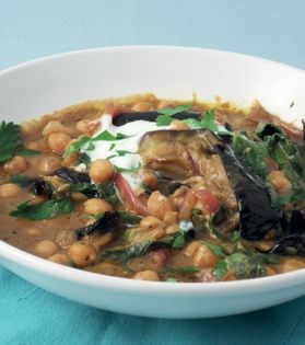 Chickpea and apricot tagine