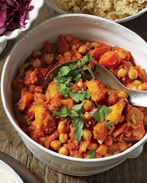 Chickpea and butternut squash stew