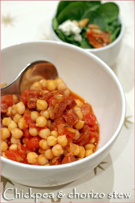 Chickpea and chorizo stew
