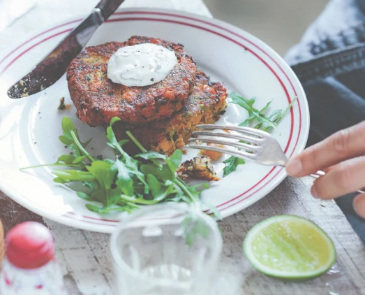 Chickpea and coriander burgers