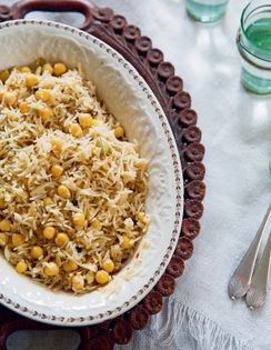 Chickpea and cumin pulao with brown rice (Attock chana rijai)