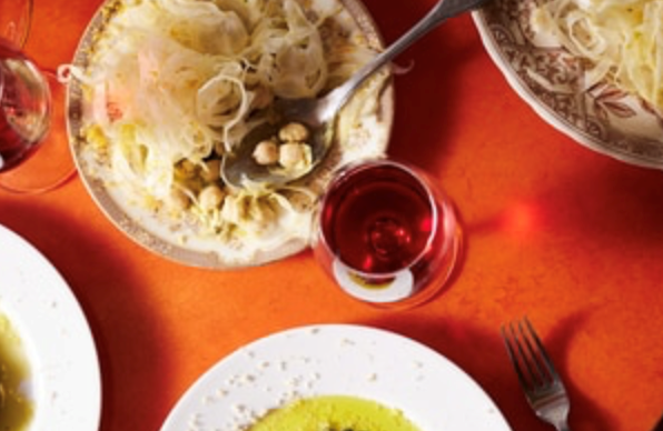 Chickpea and fennel salad with bottarga