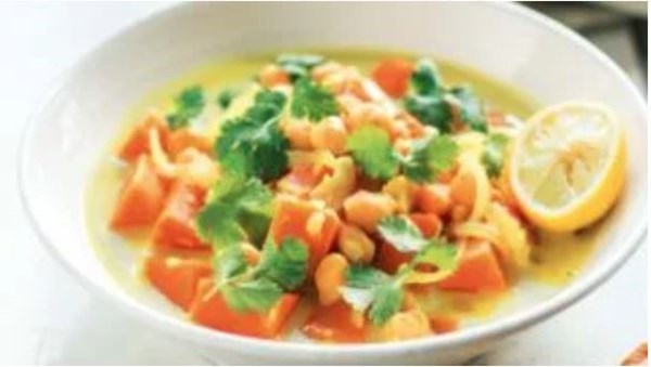 Chickpea and kumara curry