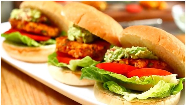 Chickpea and kumara patties