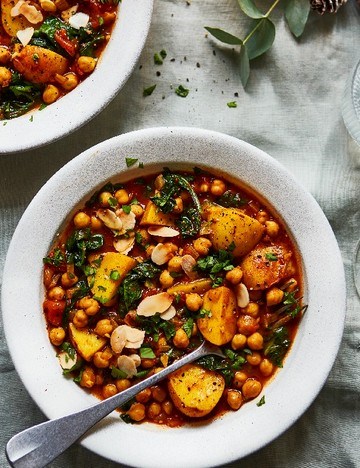 Chickpea and potato tagine