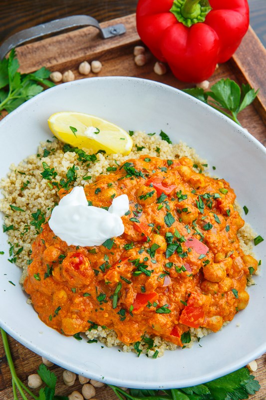 Chickpea and red pepper paprika