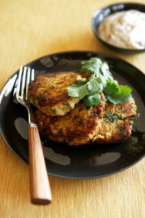 Chickpea and tuna patties 
