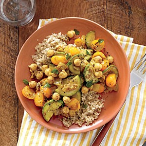 Chickpea and vegetable tagine