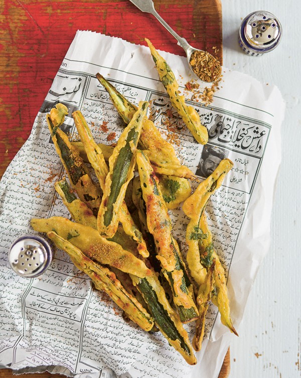 Chickpea batter okra (Crispy bhindi)