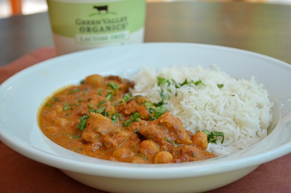 Chickpea-chicken tikka masala