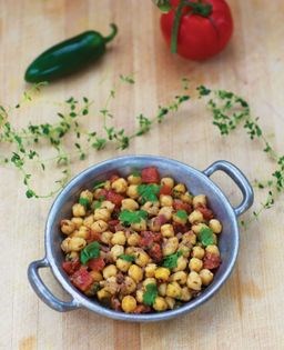 Chickpea, cilantro + cumin salad (Salad-e nokhod)