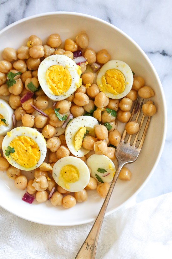 Chickpea egg salad