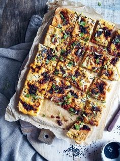 Chickpea flatbread & marinated crunchy chickpeas
