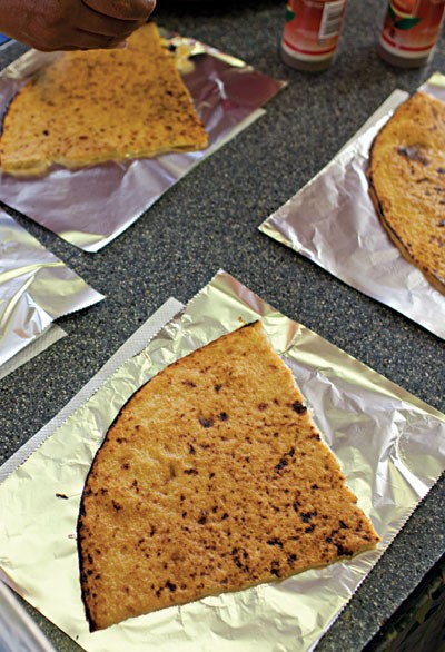 Chickpea-flour crèpes (Socca)