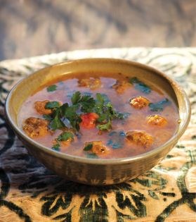 Chickpea flour meatballs (Gondi)