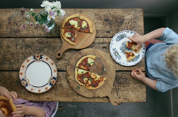 Chickpea flour pizzas