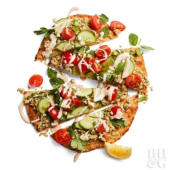 Chickpea-herb flatbreads