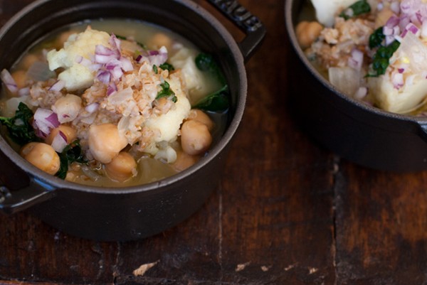 Chickpea hot pot