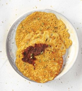 Chickpea pancakes (Farinata or socca)