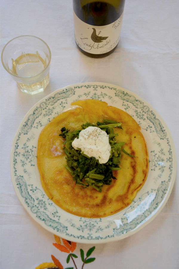 Chickpea pancakes (Panelle)