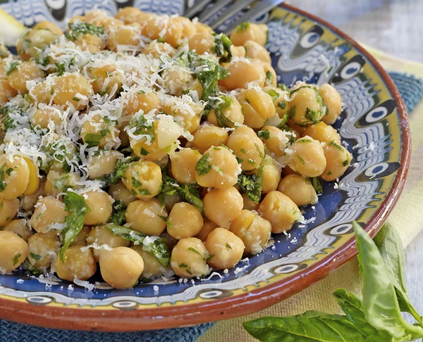 Chickpea, Parmesan and herb salad
