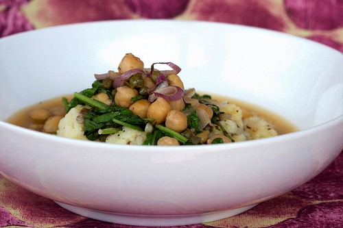 Chickpea piccata