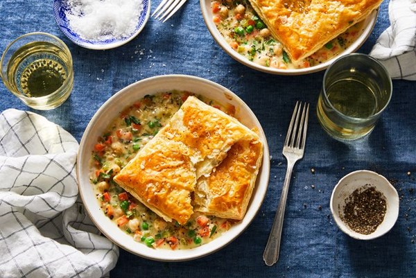 Chickpea pot pie