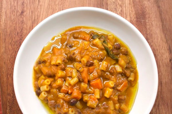 Chickpea, pumpkin, and sage stew