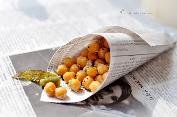 Chickpea salad (South Indian sundal)
